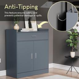 Lassic Vida Designs Dalby 2 Door 1 Drawer Shoe Cabinet - thumbnail 6