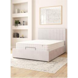 Aspire Grant Adjustable Bed Plush Velvet Fabric - thumbnail 1
