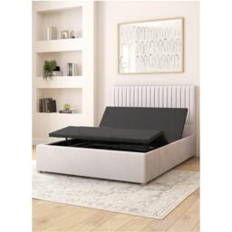Aspire Grant Adjustable Bed Plush Velvet Fabric - thumbnail 3