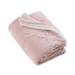 Catherine Lansfield Carved Bow Cosy Fleece Blanket Throw - thumbnail 4