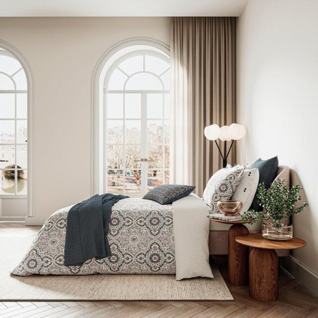 Bedeck of Belfast Nena Cotton Duvet Cover Set - image 1