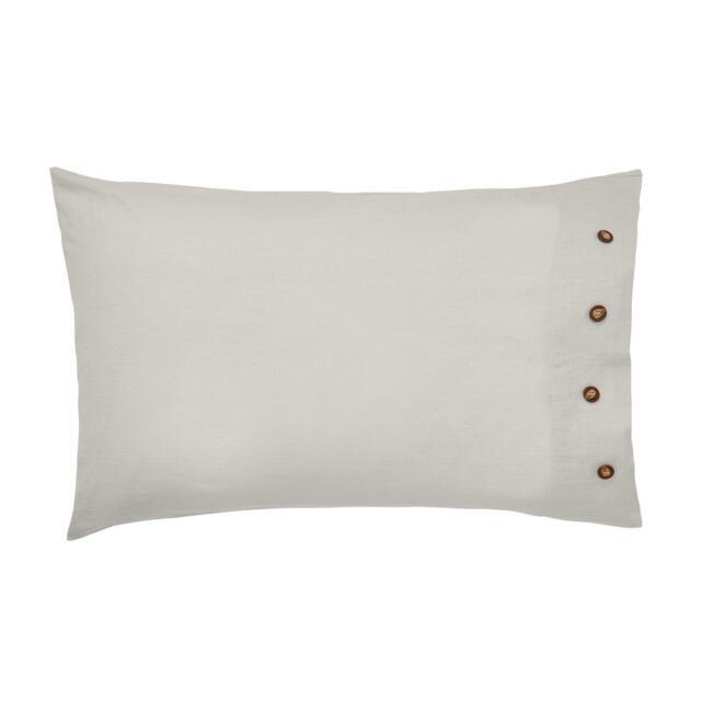 Morris and Co Pure Linen Cotton Standard Pcase White - image 1