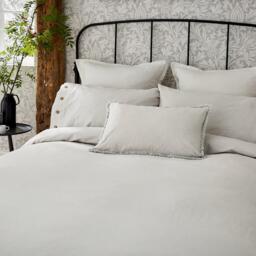 Morris and Co Pure Linen Cotton Standard Pcase White - thumbnail 4