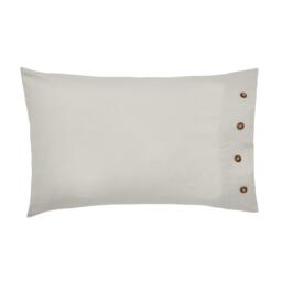 Morris and Co Pure Linen Cotton Standard Pcase White - thumbnail 1