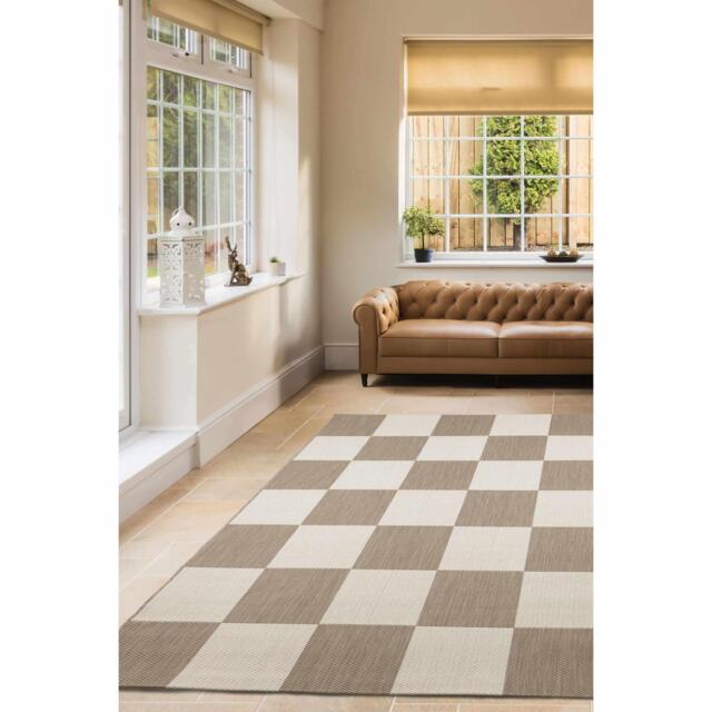 Homemaker Eden Chequer Rug Natural - image 1