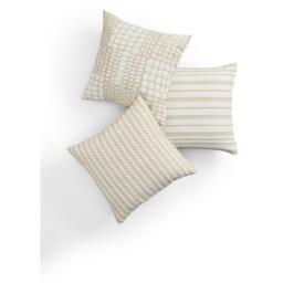 Homelife Pack of 3 Charcoal Cushion Covers - thumbnail 2