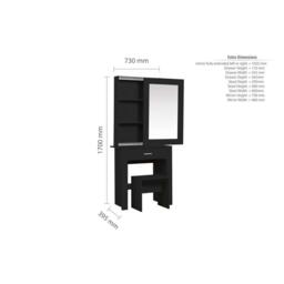 Birlea Evelyn Sliding Mirror Dressing Table - thumbnail 9