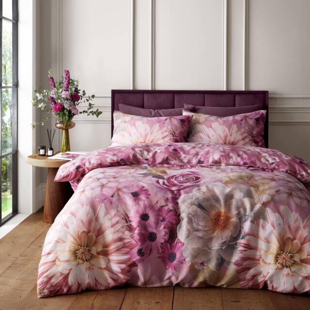 RHS by Catherine Lansfield Rosemoor Floral So Soft Duvet Cover Set - image 1
