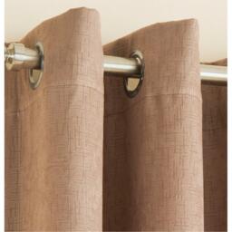 Enhanced Living Vogue Latte Thermal Room Darkening Curtains Eyelet - thumbnail 2