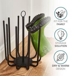 House of Home 5 Pair Round Shoe Rack - thumbnail 3