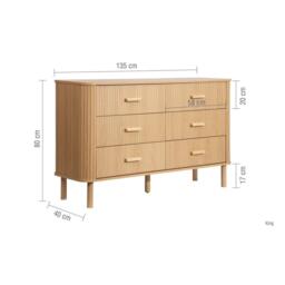 Birlea Axel Fluted TV Unit - thumbnail 8