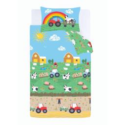 Catherine Lansfield Farmyard Animals Reversible Duvet Cover Set - thumbnail 5
