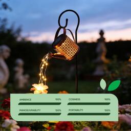 Streetwize Solar Powered Watering Can Stake Light - thumbnail 6