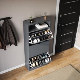 Lassic Vida Designs 3 Drawer Shoe Cabinet With Shelf - thumbnail 4