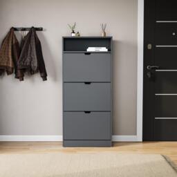 Lassic Vida Designs 3 Drawer Shoe Cabinet With Shelf - thumbnail 8