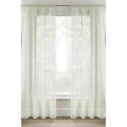 Enhanced Living Willow Linen Look Leaf Print Panel - Pair - thumbnail 1
