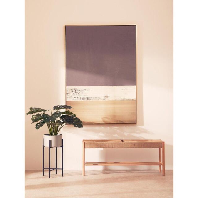 Fifty Five South Astratto Canvas Gold and Grey Foil Wall Art - image 1