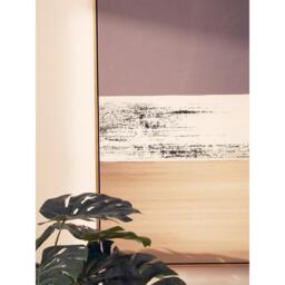Fifty Five South Astratto Canvas Gold and Grey Foil Wall Art - thumbnail 2