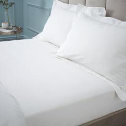 Bianca 180 Thread Count Egyptian Cotton Fitted Sheet - thumbnail 1