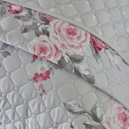 Catherine Lansfield Canterbury Floral Reversible Quilted Bedspread - thumbnail 2