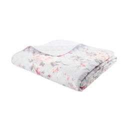 Catherine Lansfield Canterbury Floral Reversible Quilted Bedspread - thumbnail 4