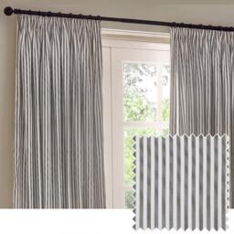 Yard Hebden Striped 100% Cotton Lined Pencil Pleat Curt - thumbnail 1