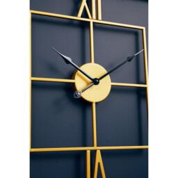 Interiors by Premier Kent Small Gold Finish Square Wall Clock - thumbnail 2