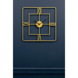 Interiors by Premier Kent Small Gold Finish Square Wall Clock