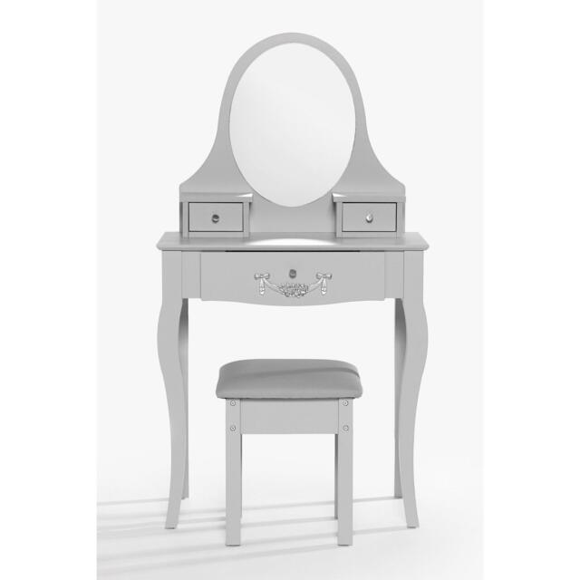 Homelife Juliette Grey Dressing Table Set - image 1