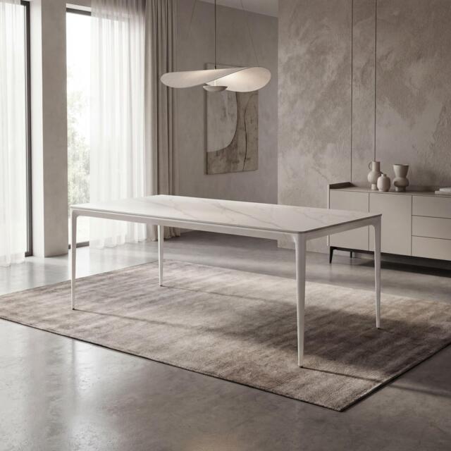 Shankar Monarch White Dining Table - image 1