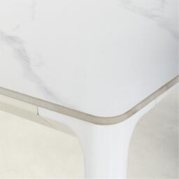 Shankar Monarch White Dining Table - thumbnail 4