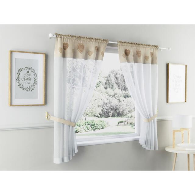 Enhanced Living Sweetheart Embroidery Hearts with Linen Look Top - image 1