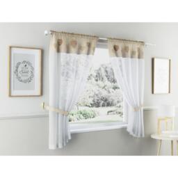 Enhanced Living Sweetheart Embroidery Hearts with Linen Look Top