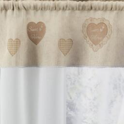 Enhanced Living Sweetheart Embroidery Hearts with Linen Look Top - thumbnail 3