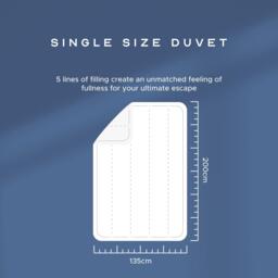 Snuggledown Luxurious Hotel 13.5 Tog Duvet + 2 Medium Pillows - thumbnail 5