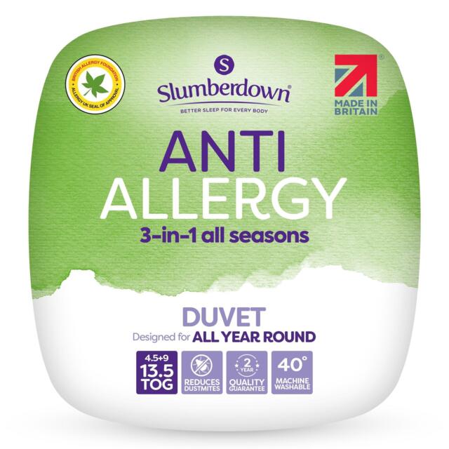Slumberdown Anti Allergy 15 Tog All Seasons Duvet - image 1