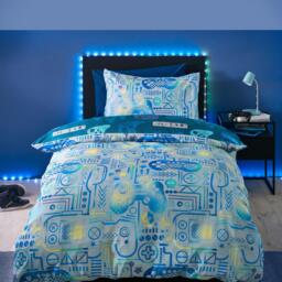 Catherine Lansfield Gamer So Soft Duvet Cover Set Grey