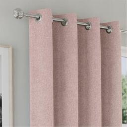 Enhanced Living Austin 100% Blackout Linen Look Eyelet Curtains - thumbnail 3