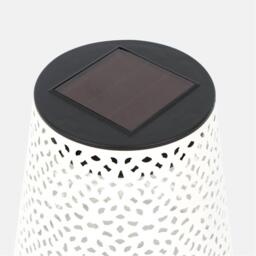 Streetwize Solar Table Lamp - White Patterned Design - thumbnail 3