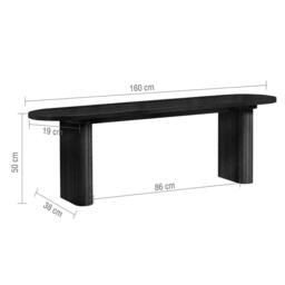 Birlea Axel Dining Bench - thumbnail 9