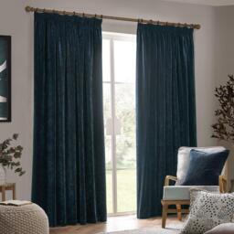Yard Heavy Chenille Fully Lined Pencil Pleat Curtains - thumbnail 2