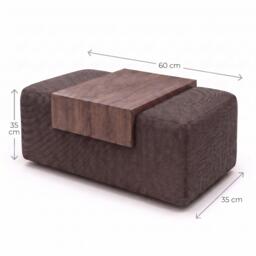 Sofa.com Cleo Bedside Table in Brushed Matte Weave - thumbnail 2