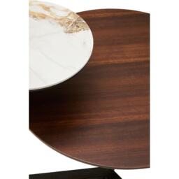 Fifty Five South Imperia Green/Dark Brown Round Ceramic Coffee Tabl - thumbnail 2