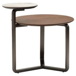 Fifty Five South Imperia Green/Dark Brown Round Ceramic Coffee Tabl - thumbnail 4