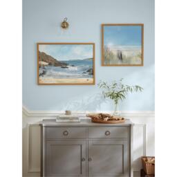 Laura Ashley Beach Walk Print in a Wood Frame - thumbnail 2
