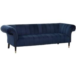 Fifty Five South Siena Three Seat Midnight Velvet Sofa - thumbnail 4