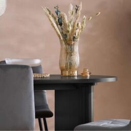 Birlea Axel Oval Fluted Dining Table - thumbnail 3