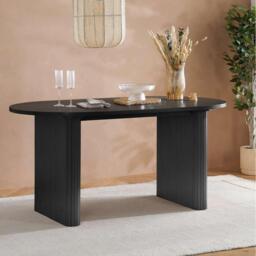 Birlea Axel Oval Fluted Dining Table