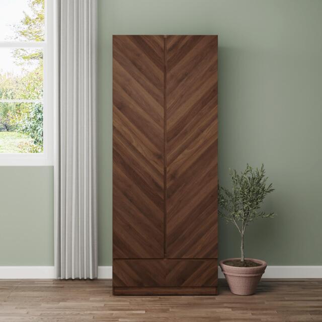 GFW GFW Catania 2 Door 1 Drawer Wardrobe - image 1