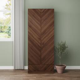 GFW GFW Catania 2 Door 1 Drawer Wardrobe